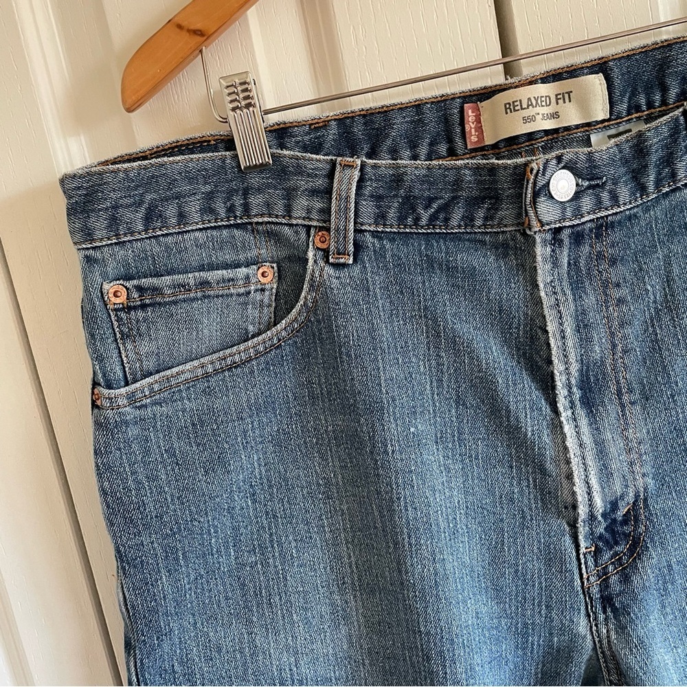 Vintage 2003 Levi’s 550 Relaxed Fit Jeans Men’s 40x32 Straight Baggy Y2K Grunge - Picture 5 of 16